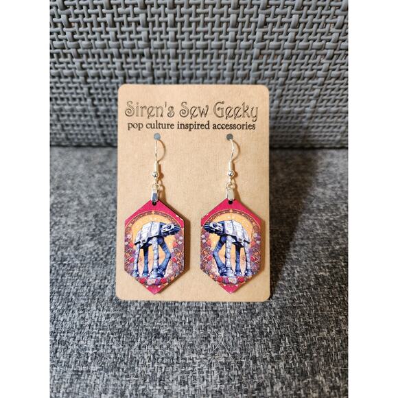 Star Wars AT-AT Imperial Earrings Walker Assault Vehicle - Picture 3 of 3